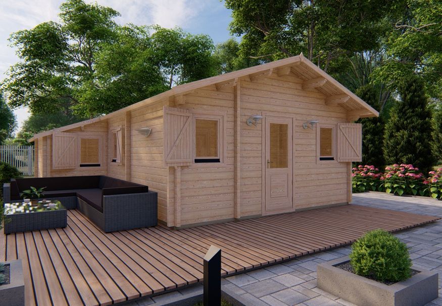 Grunland Chalet Lukas 650 x 770 cm Foto van Grunland Chalet Lukas 650 x 770 cm
