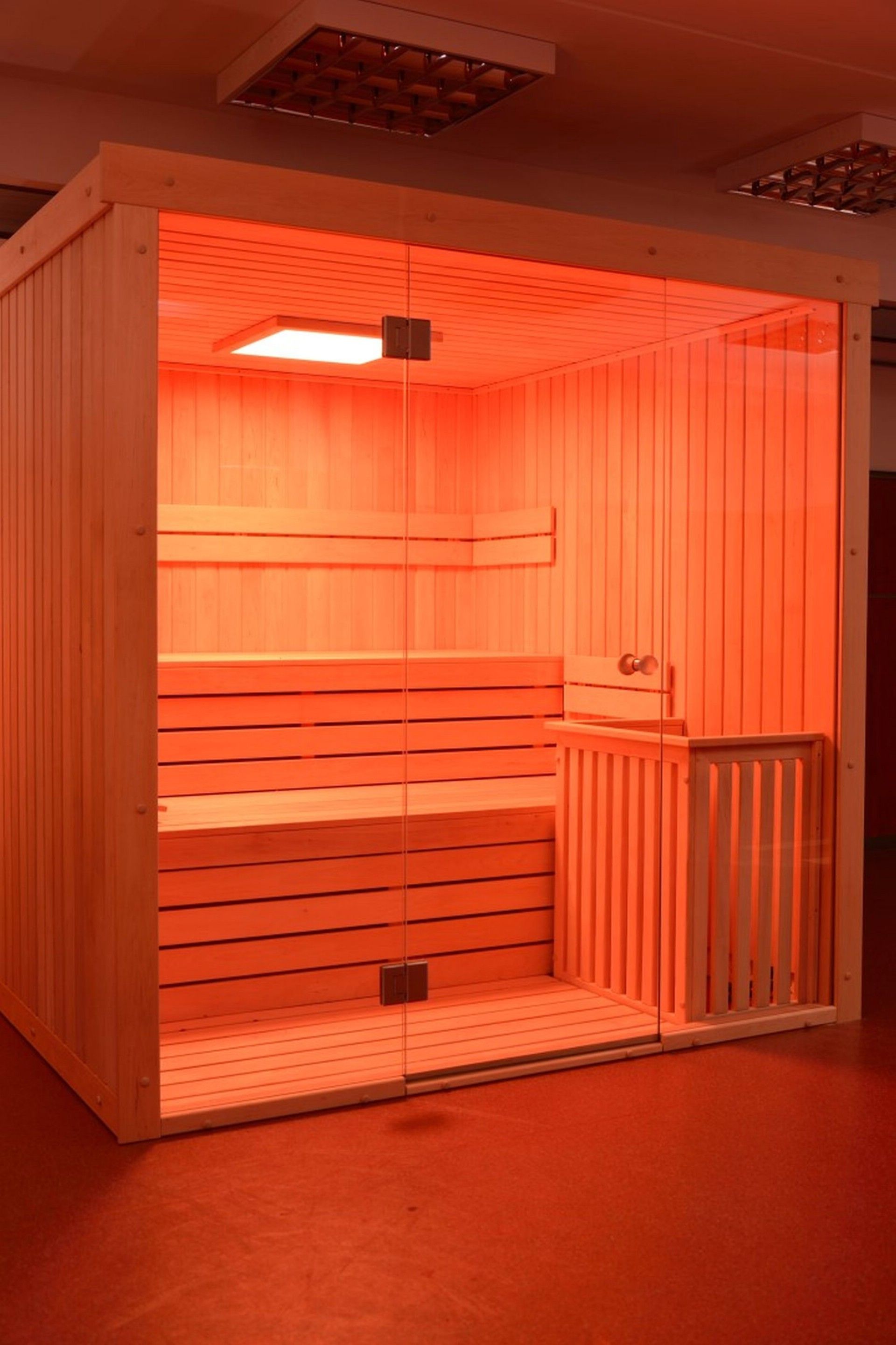 Foto van Azalp elementsauna Lumen 220x203 cm - elzen