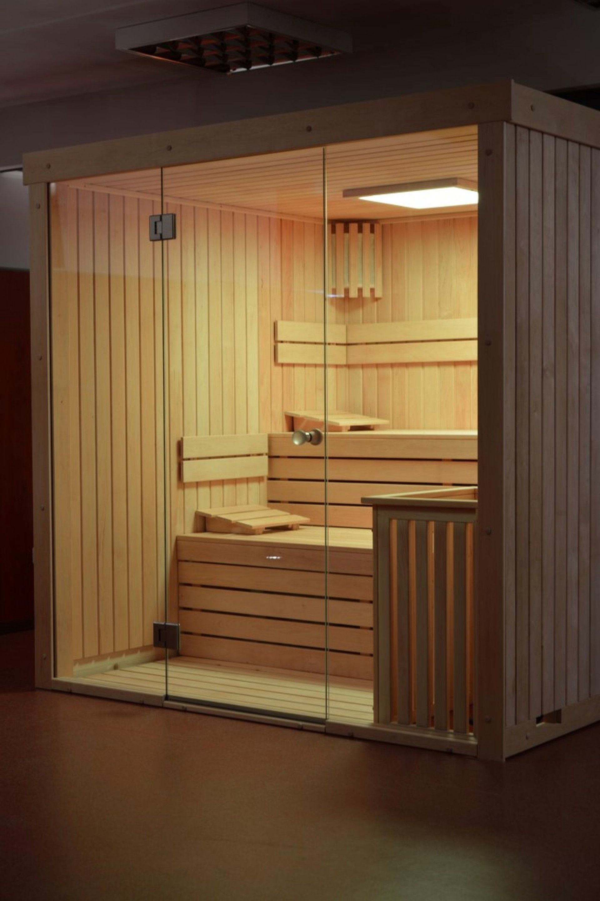 Foto van Azalp elementsauna Lumen 135x135 cm - elzen