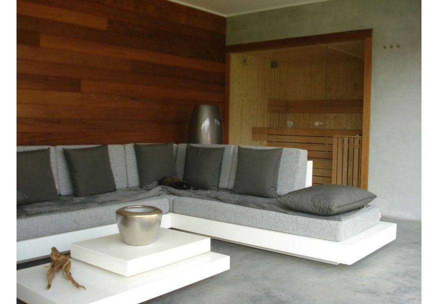 Azalp elementsauna Lumen 152x220 cm - vuren Foto van Azalp elementsauna Lumen 152x220 cm - vuren