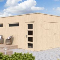 Foto van SmartShed Luxury Houten Garage