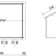 Foto von Azalp Blockhaus Lynn 500x400 cm