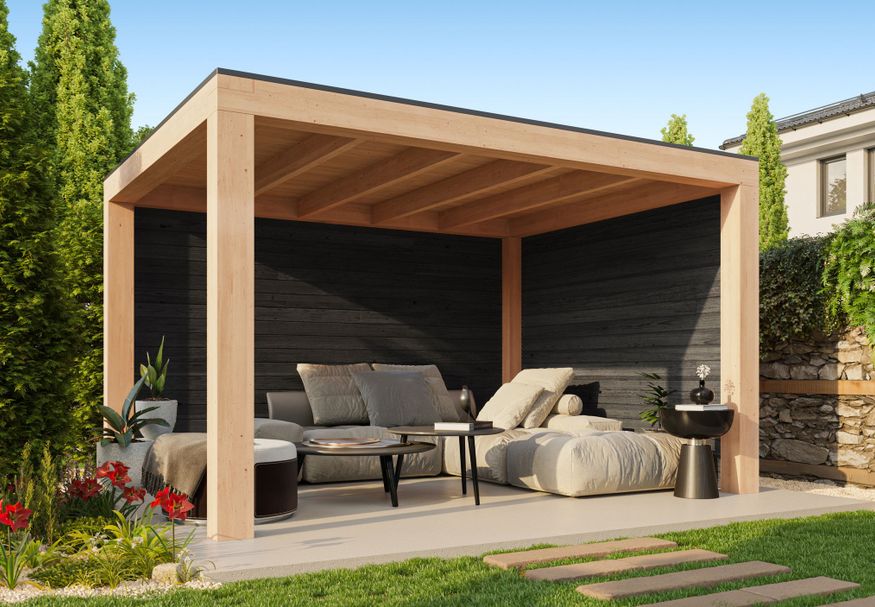 Kirk and Michaels Marius Nero Overkapping 400x400 cm Foto van Kirk and Michaels Marius Nero Overkapping 400x400 cm