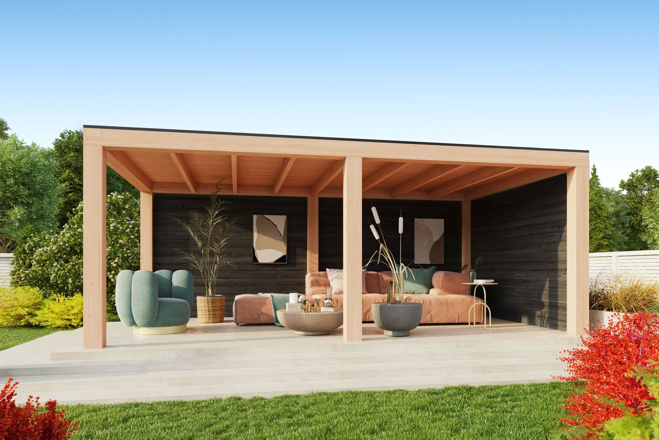 Foto der Kirk and Michaels Douglasien Überdachung Marius nero