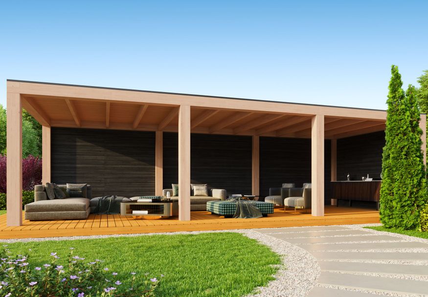 Kirk and Michaels Marius Nero Overkapping 1200x400 cm Foto van Kirk and Michaels Marius Nero Overkapping 1200x400 cm