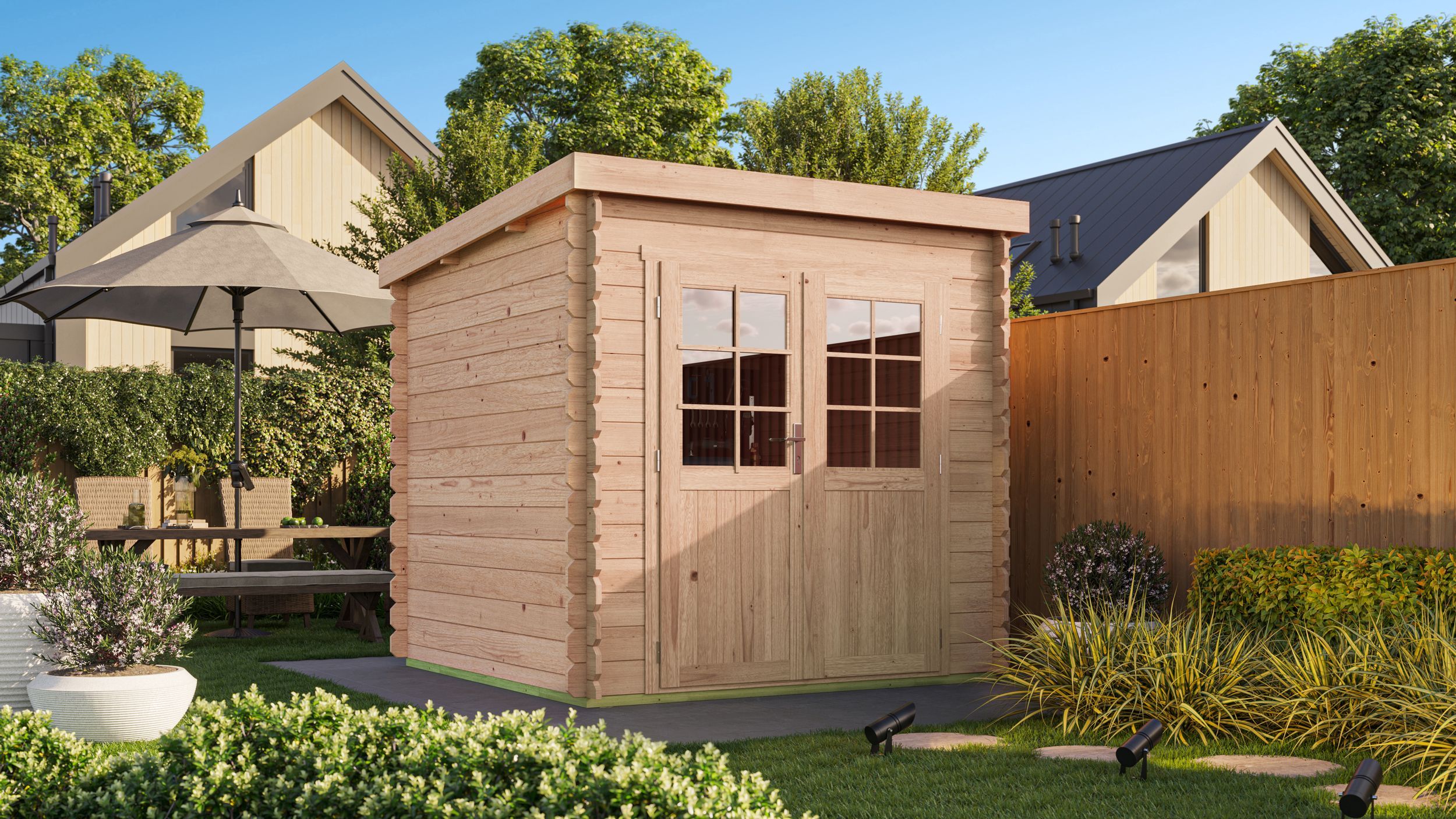 Foto van Debro houten tuinhuis Marseille