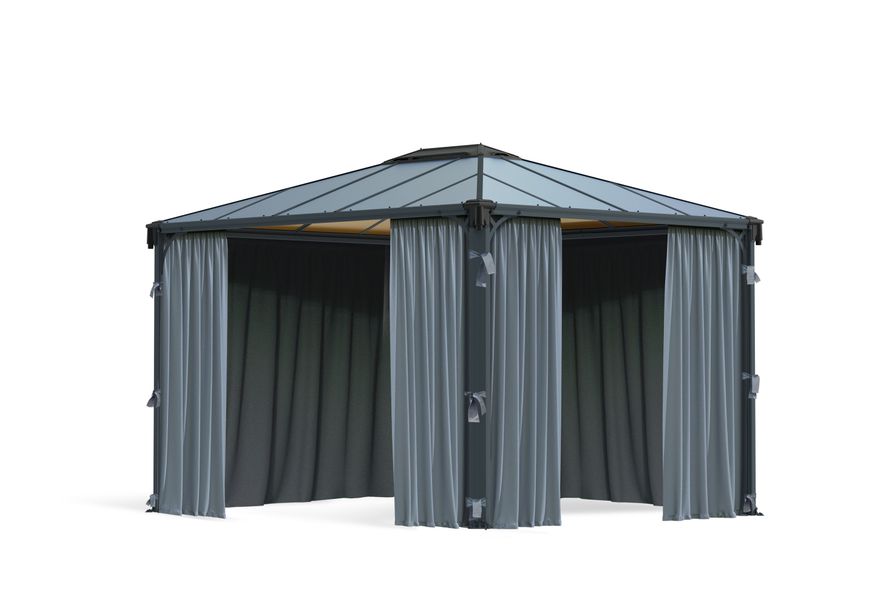 Palram - Canopia Gordijn Set 3000/3600 Grijs* Foto van Palram - Canopia Gordijn Set 3000/3600 Grijs*