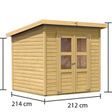 Foto von Karibu Merseburg 4 Gartenhaus (68154)