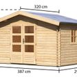 Foto von Karibu Meldorf 5 Gartenhaus (91495)