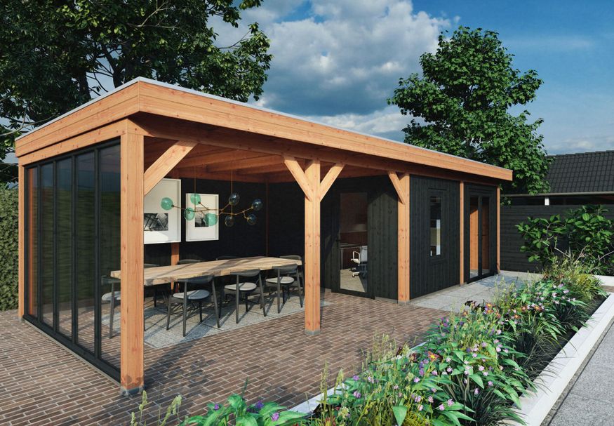 Trendhout Mensa Außenaufenthalt 980x400 cm Foto von Trendhout Mensa Außenaufenthalt 980x400 cm