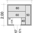 Foto van Azalp Massieve sauna Eva 230x200 cm, 45 mm