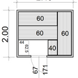 Foto van Azalp Massieve sauna Eva 240x200 cm, 45 mm