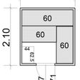 Foto van Azalp Massieve sauna Eva 200x210 cm, 45 mm
