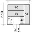 Foto van Azalp Massieve sauna Eva 230x210 cm, 45 mm