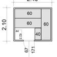 Foto van Azalp Massieve sauna Eva 240x210 cm, 45 mm