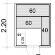 Foto van Azalp Massieve sauna Eva 180x220 cm, 45 mm