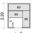 Foto van Azalp Massieve sauna Eva 200x220 cm, 45 mm