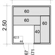 Foto van Azalp Massieve sauna Eva 250x250 cm, 45 mm