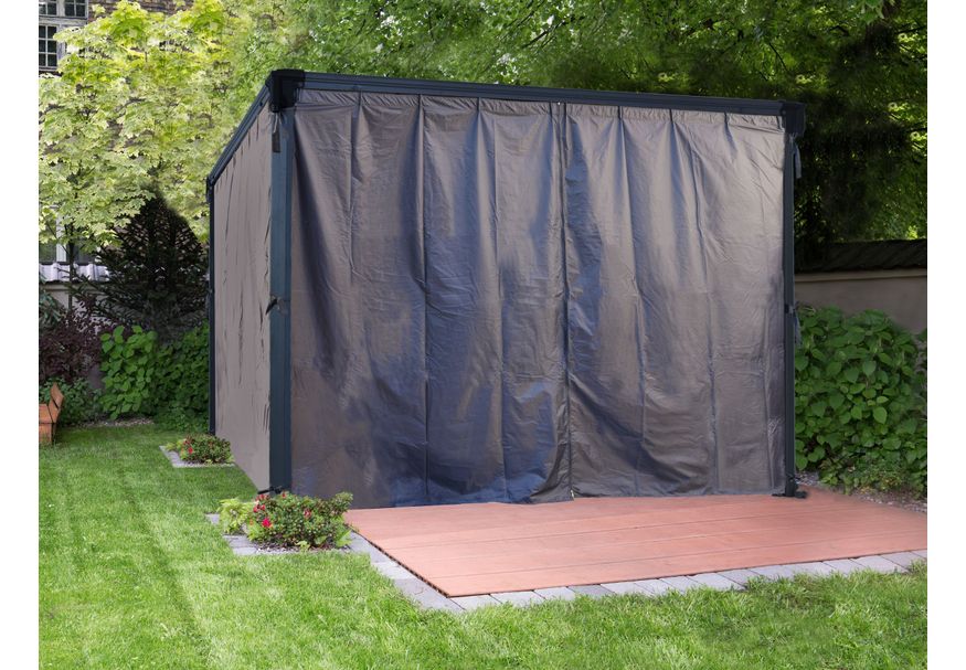 Palram - Canopia Gordijn Set 4300/5000 Grijs* Foto van Palram - Canopia Gordijn Set 4300/5000 Grijs*