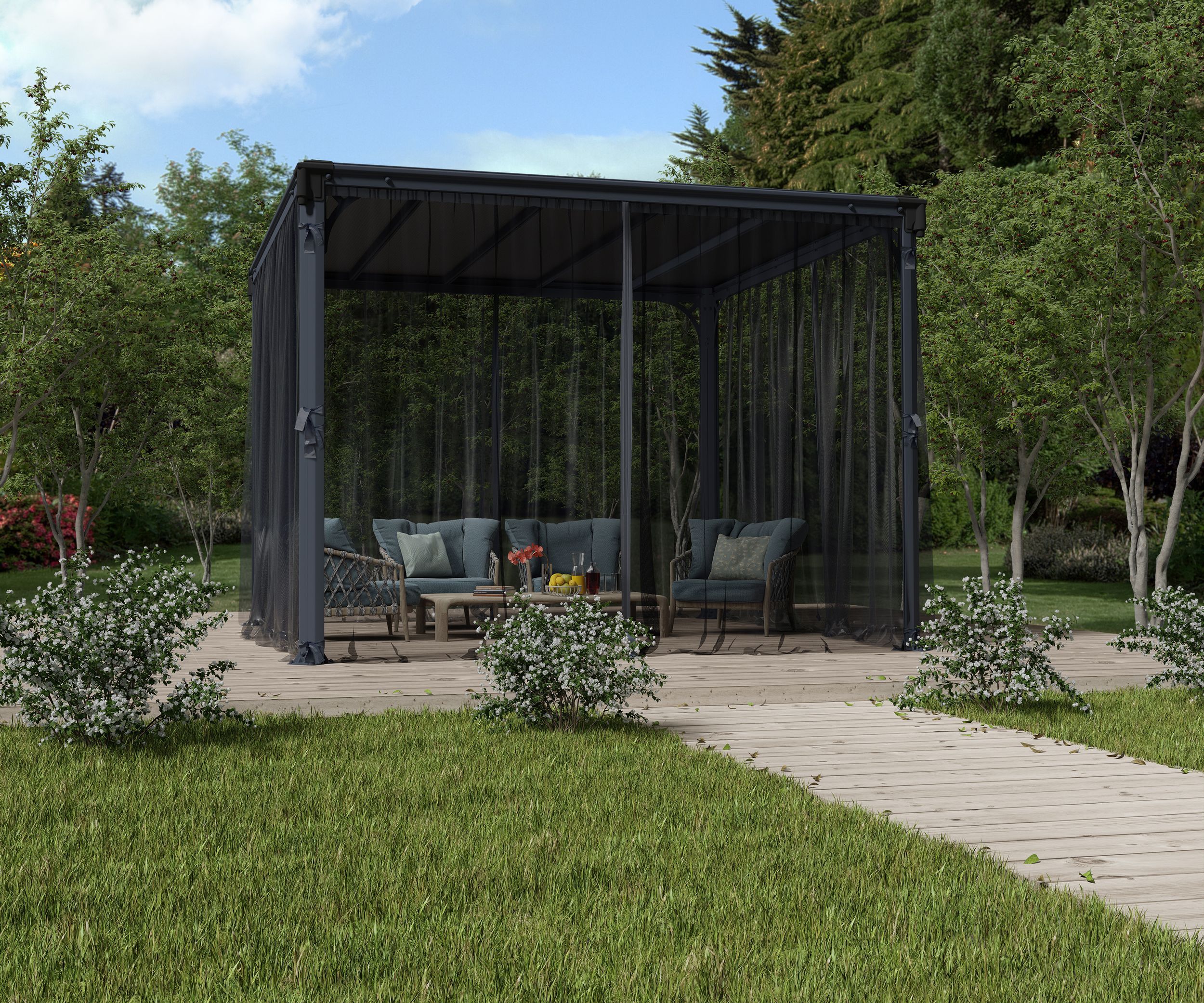 Foto van Palram - Canopia Netten Set 4300/5000 Grijs