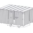 Foto von Palram - Canopia Netze Set 4300/5000 Grau*
