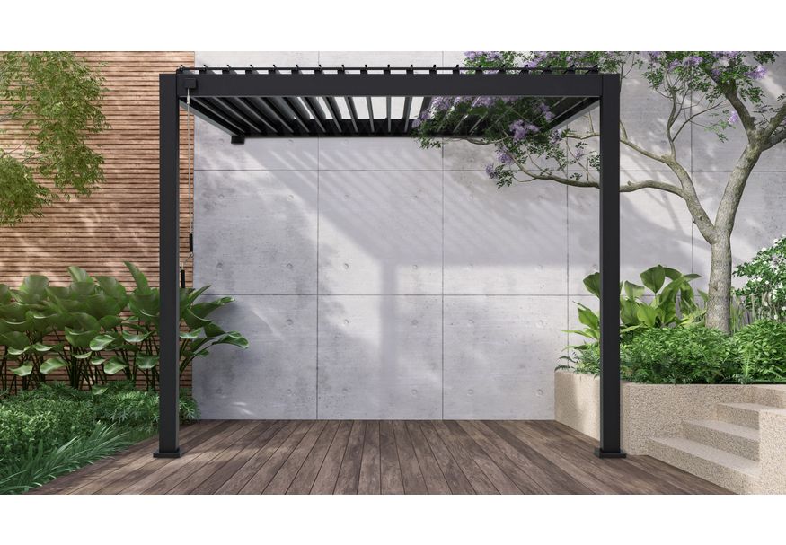 Mirador Wall aluminium veranda 3x3 - Anthrazit Foto von Mirador Wall aluminium veranda 3x3 - Anthrazit