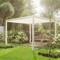 Foto van Sorara Mirador Deluxe 3.6x3.6 Aluminium Overkapping -wit