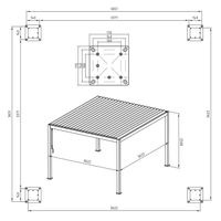 Foto van Sorara Mirador Deluxe 3.6x3.6 Aluminium Overkapping -wit