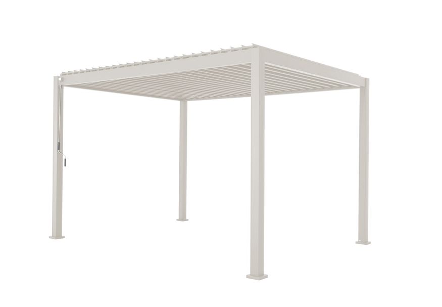 Mirador Deluxe aluminium pergola 3x4 - weiß Foto von Mirador Deluxe aluminium pergola 3x4 - weiß