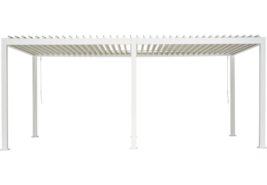 Mirador Deluxe aluminium pergola 3x6 - weiß Foto von Mirador Deluxe aluminium pergola 3x6 - weiß