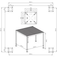 Foto van Sorara Mirador Deluxe 3x3 Aluminium Overkapping - Antraciet
