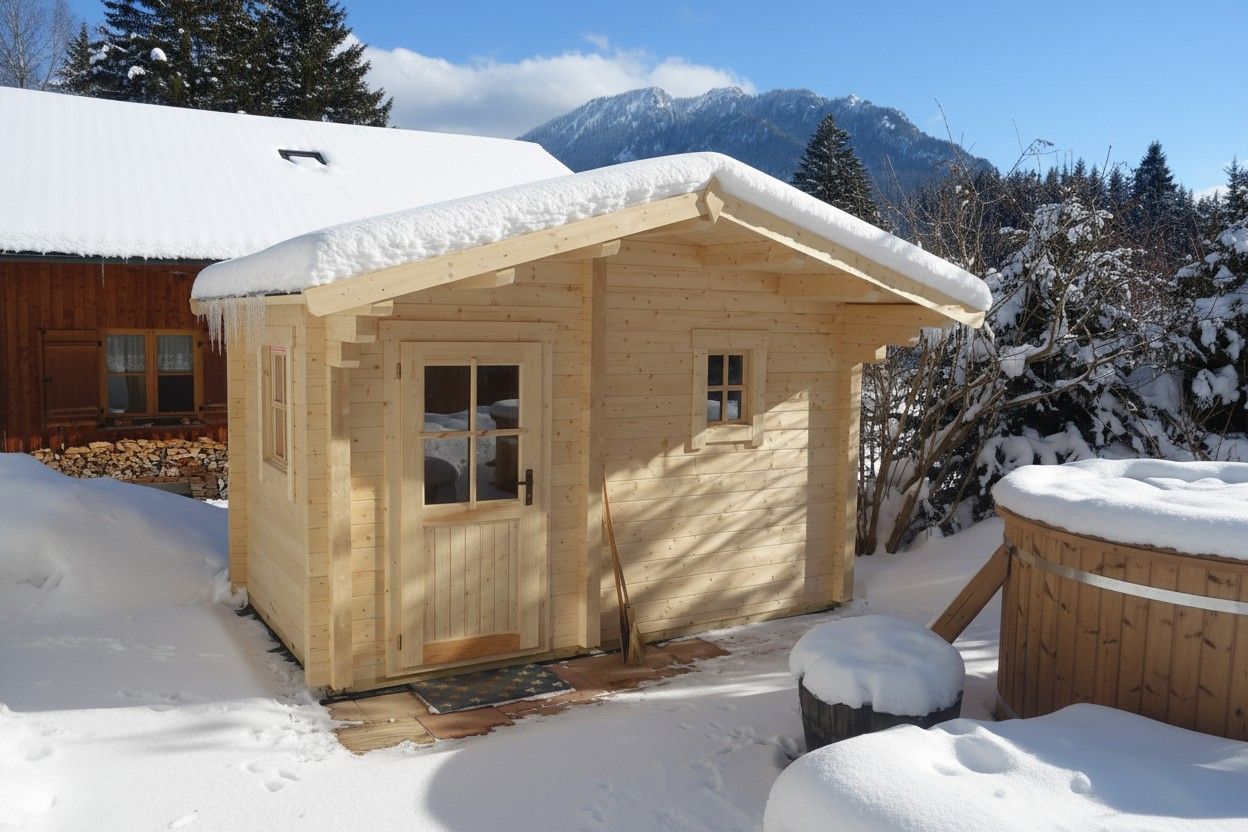 Foto der Azalp Saunahaus Mokki 386x230 cm