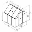 Foto van Palram – Canopia Mythos 6x6 - Zilver
