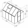 Foto van Palram – Canopia Mythos 6x8 - Zilver