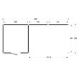 Foto van WoodAcademy tuinhuis met overkapping Nefriet Excellent 680x300 cm