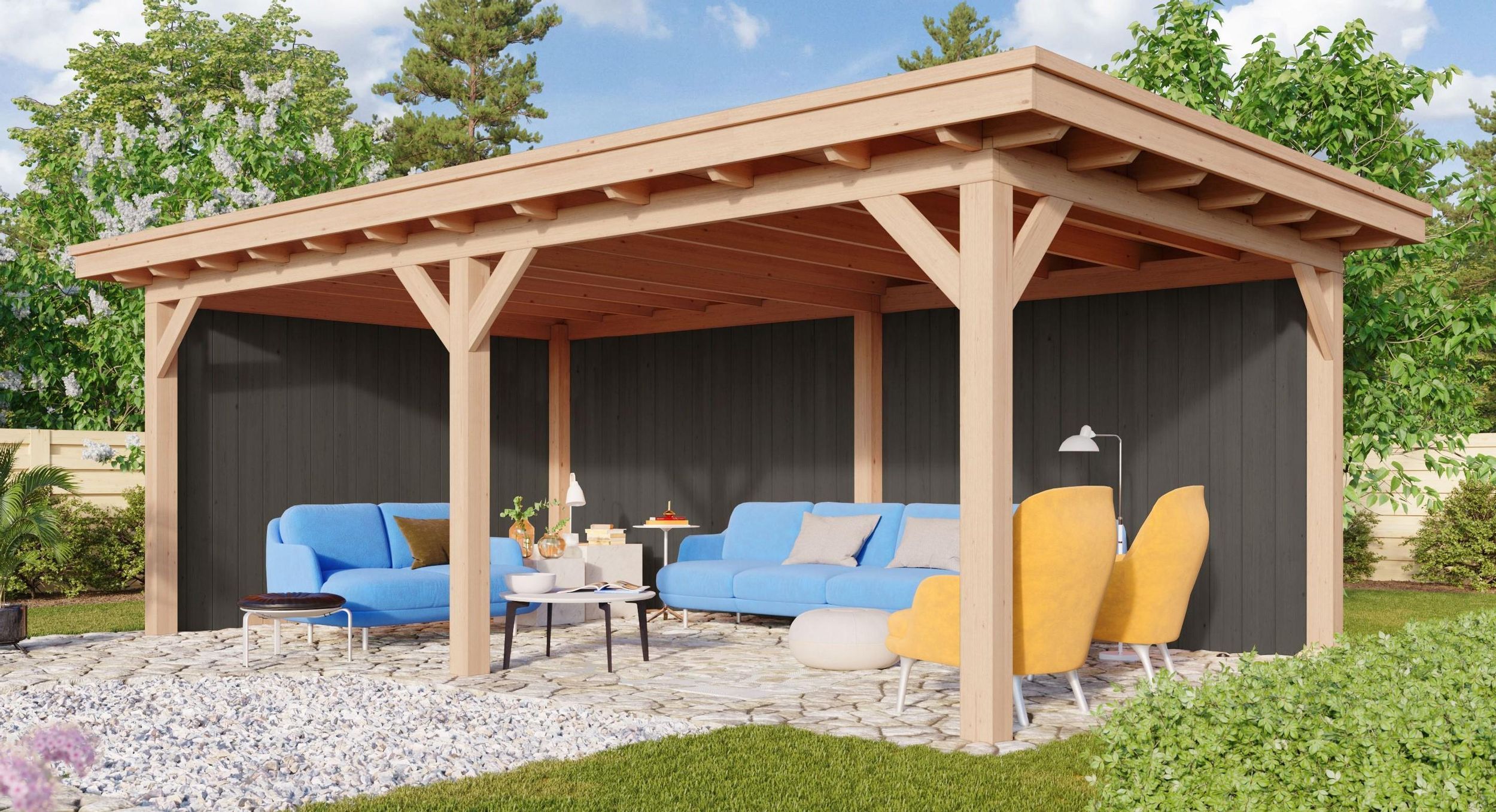 Foto der Kirk and Michaels Douglasien Überdachung Nerva nero