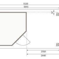 Foto van Karibu 77774 Neuruppin 3 tuinhuis met veranda