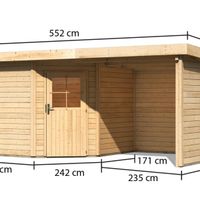 Foto van Karibu 77774 Neuruppin 3 tuinhuis met veranda