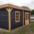 Foto van WoodAcademy Nobility Nero Tuinhuis 500x300 cm