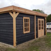 Foto van WoodAcademy houten tuinhuis Nobility nero