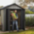 Foto von Keter Oakland 759 Kunststoff Gartenhaus Grau (O)