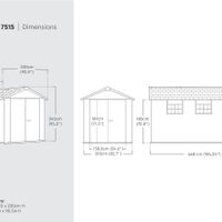 Foto van Keter Oakland 7515 Kunststof Tuinhuis