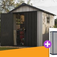 Foto der Keter Oakland 7511 Kunststoff Gartenhaus + Keter High-Store+ Gartenschrank Kombideal