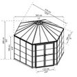 Foto van Palram – Canopia Oasis Hexagonal 12 FT - Grijs