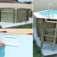 Foto van Ubbink Océa 550 x 355 x 120 cm compleet met beige liner en uitrusting
