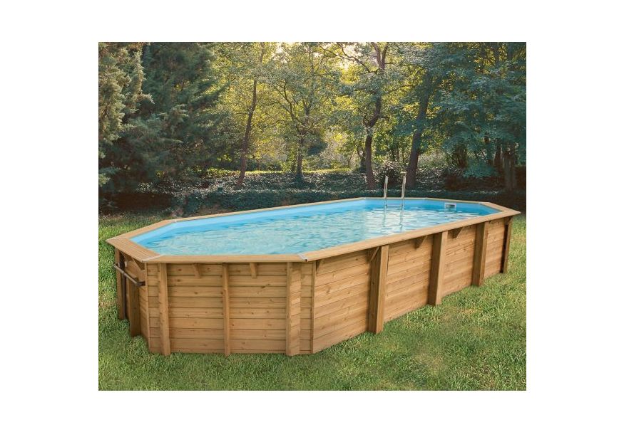 Ubbink Océa 860 x 470 x 130 cm compleet met blauwe liner en uitrusting Foto van Ubbink Océa 860 x 470 x 130 cm compleet met blauwe liner en uitrusting