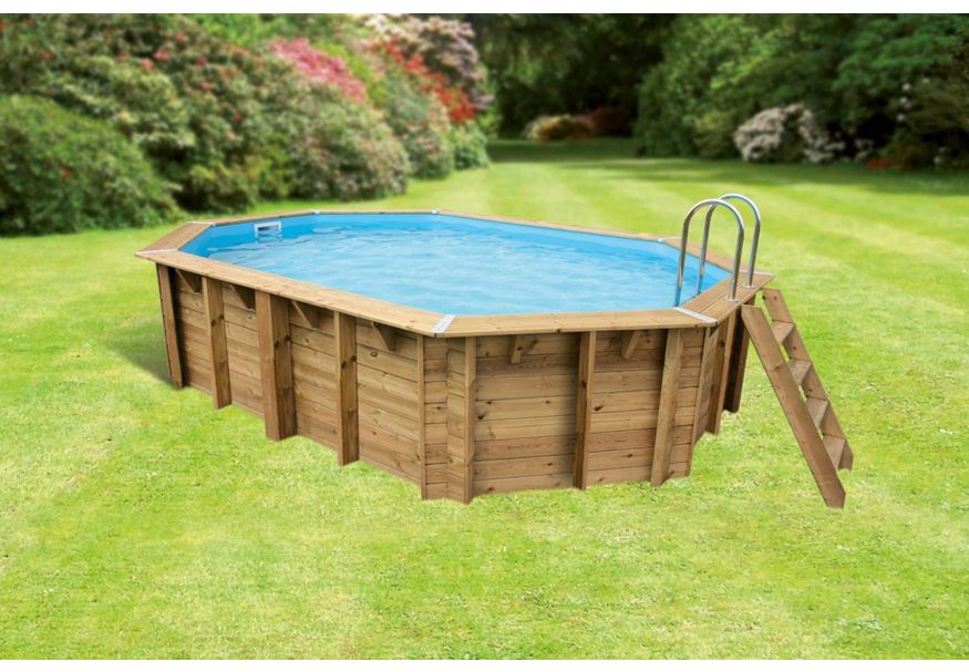 Foto van Ubbink Océa 550 x 355 x 120 cm compleet met blauwe liner en uitrusting