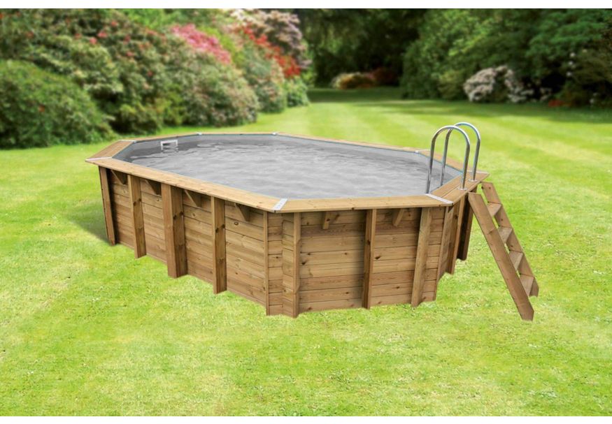 Foto van Ubbink Océa 550 x 355 x 120 cm compleet met grijze liner en uitrusting