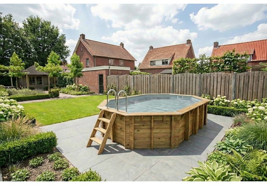 Foto von Ubbink Océa 550 x 355 x 120 cm mit Einhängefolie grau und Zubehör