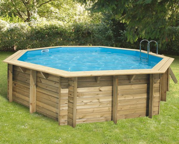 Foto van Ubbink Océa 510 x 120 cm houten zwembad